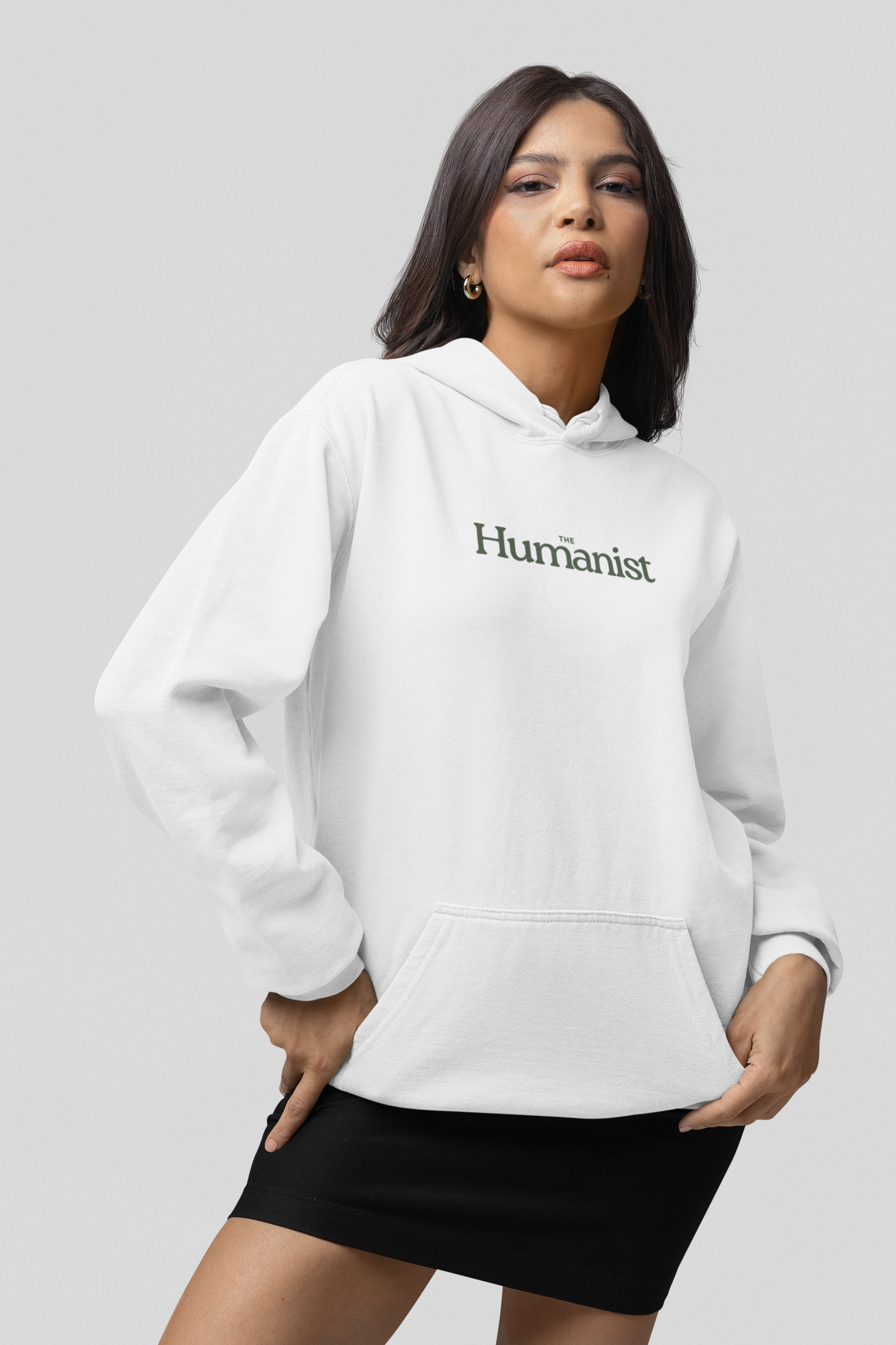 The Humanist “Romanticize Your Life” Oversized Hoodie – White