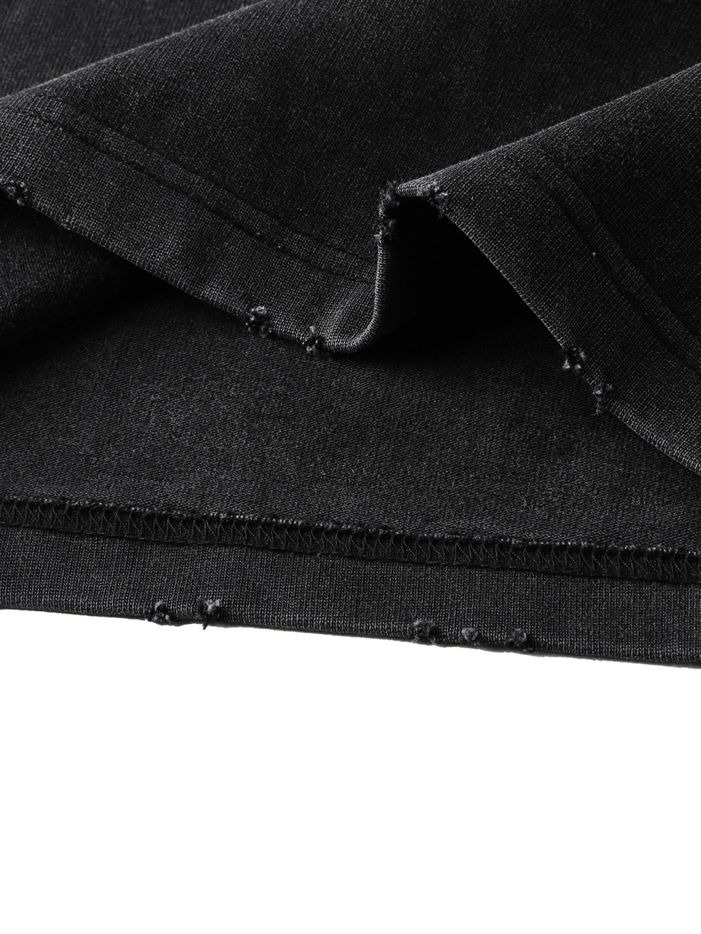 Humanist Heavyweight Vintage Washed Frayed T-Shirt – Washed Black