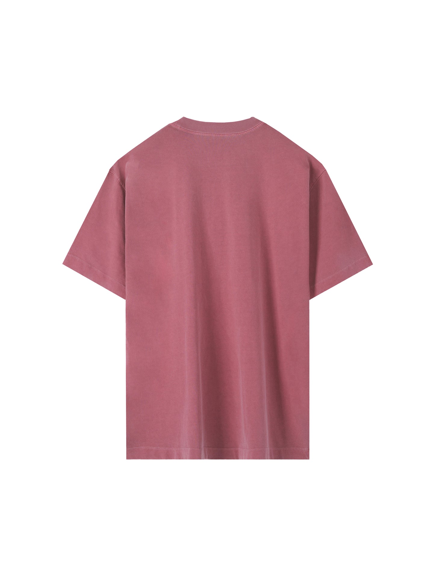Humanist Heavyweight Vintage Washed Frayed T‑Shirt – Vintage Rose