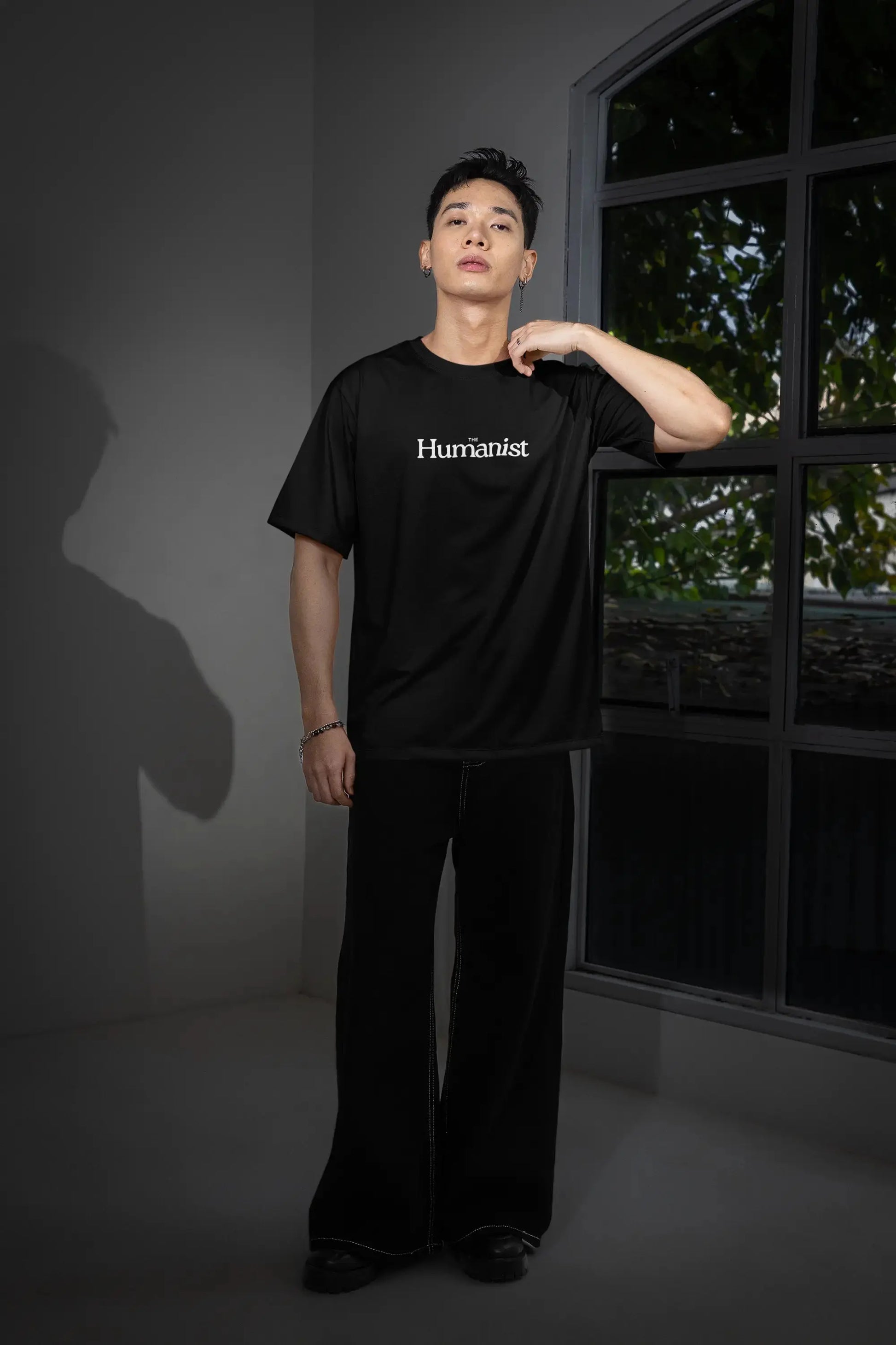 Humanist Classic Black T-Shirt | Minimal Premium Cotton Tee Humanist