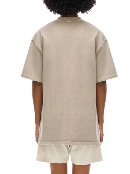 Humanist Heavyweight Vintage Washed Frayed T-Shirt – Washed Sand Description: