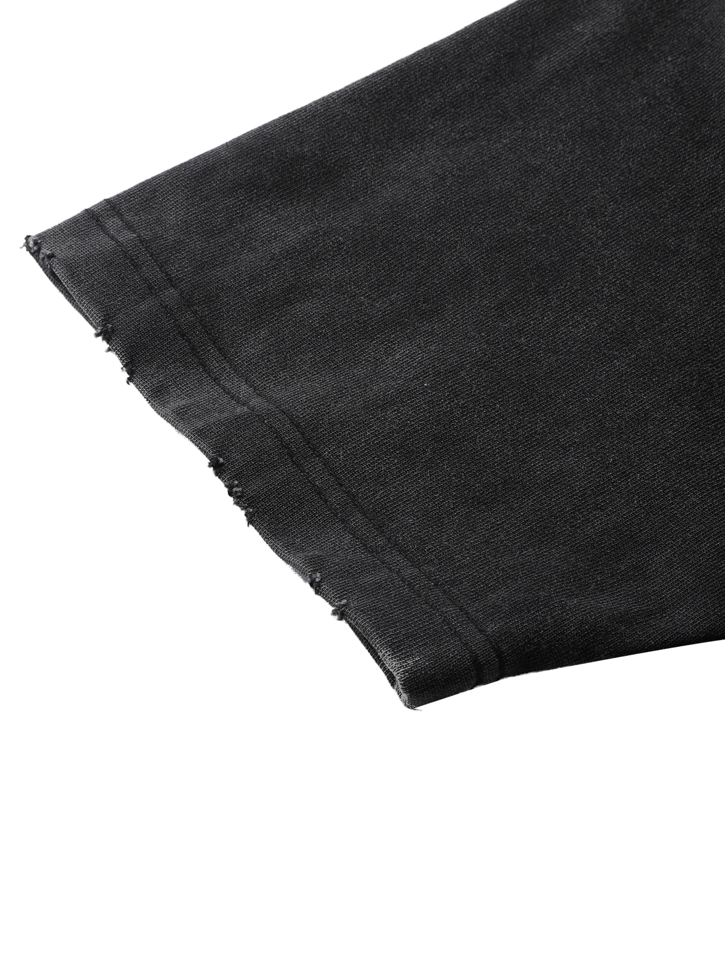 Humanist Heavyweight Vintage Washed Frayed T-Shirt – Washed Black