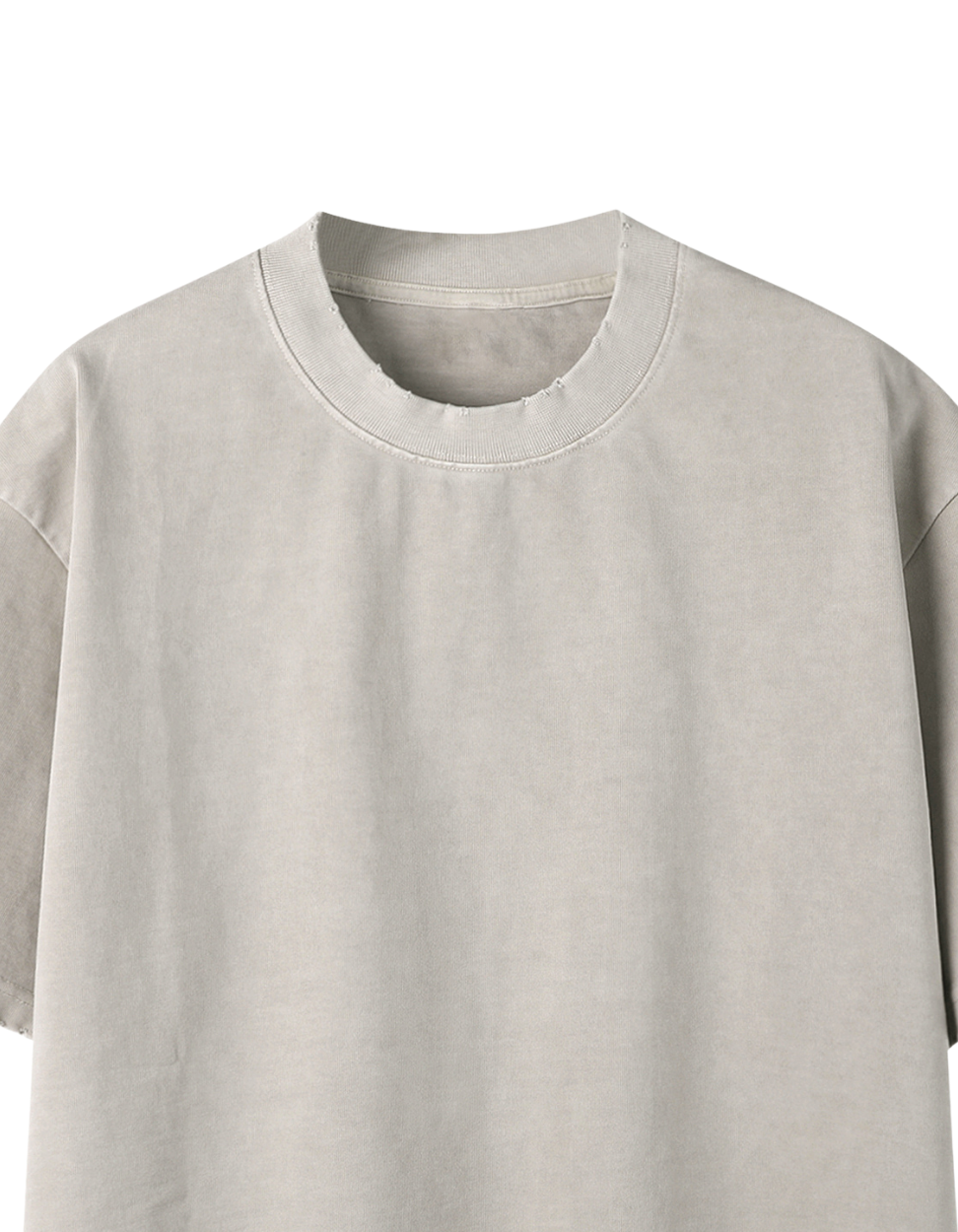 Humanist Heavyweight Vintage Washed Frayed T-Shirt – Washed Sand Description: