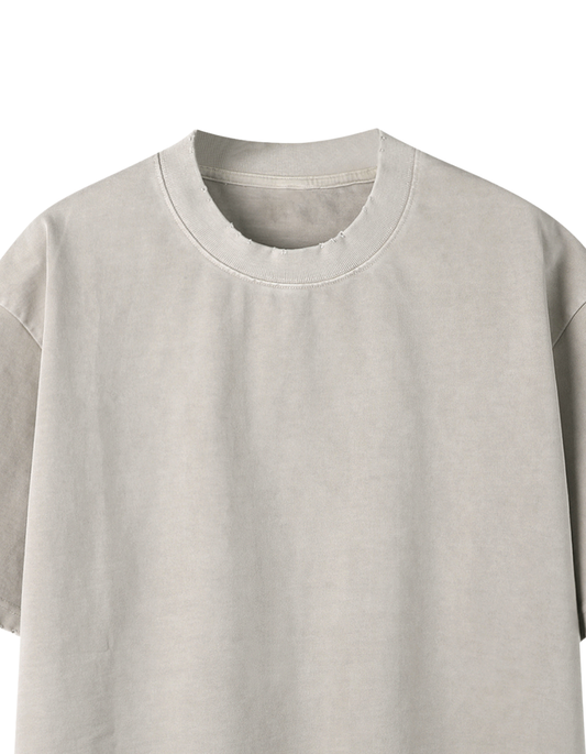 Humanist Heavyweight Vintage Washed Frayed T-Shirt – Washed Sand Description: