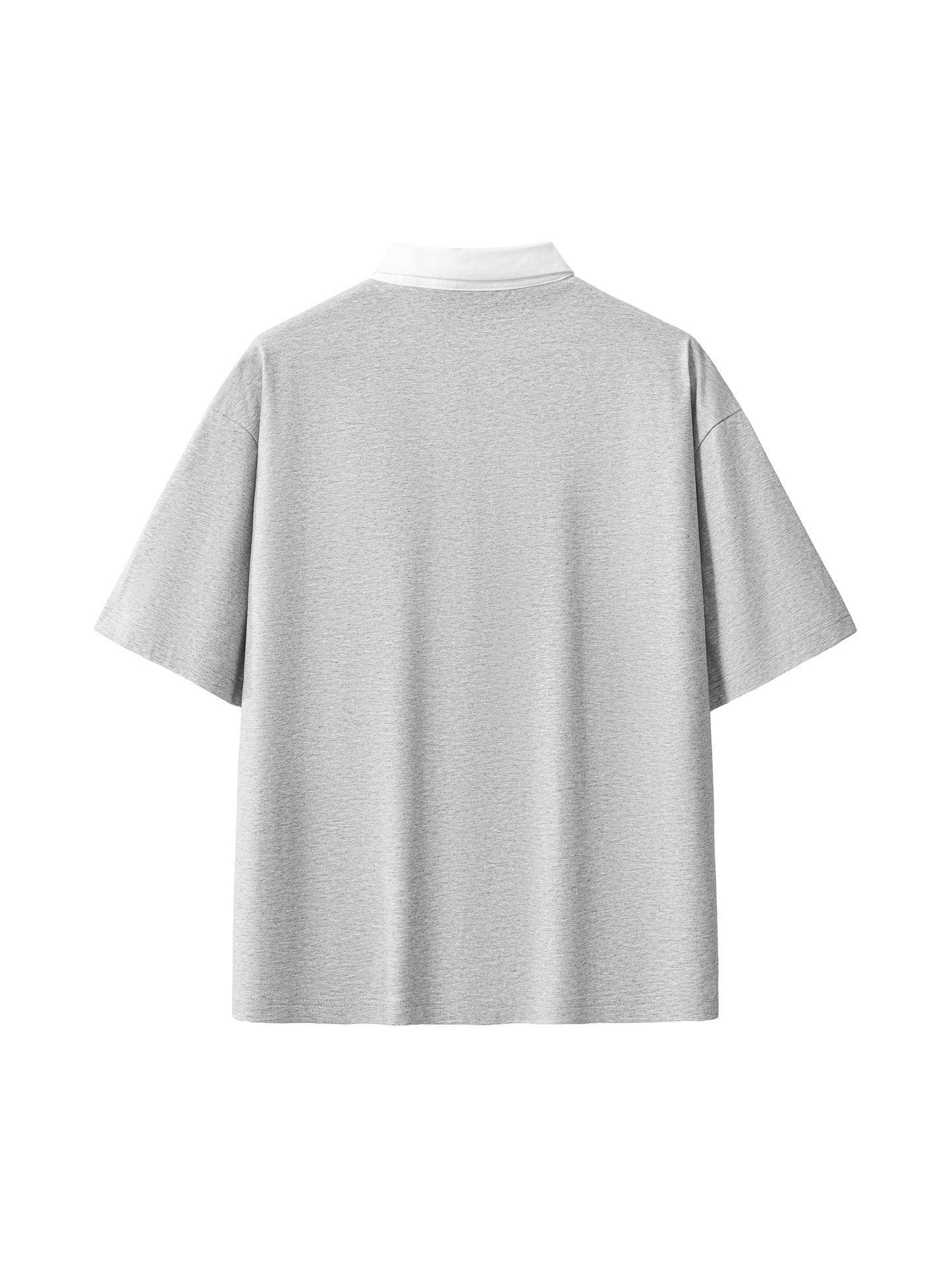 Humanist Oversized Polo Tee – Navy