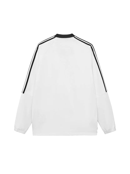 Color-Block V-Neck Long-Sleeve T-Shirt Humanist Shop