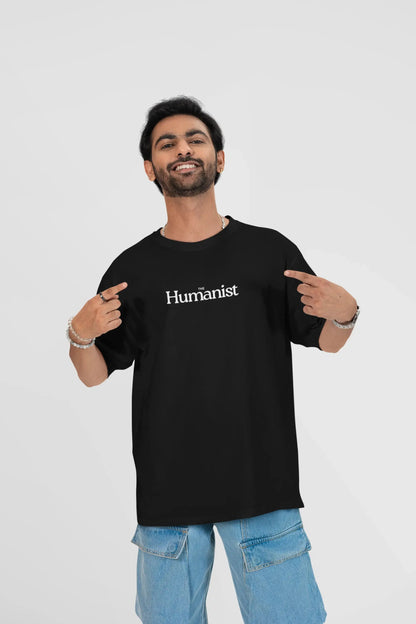 Humanist Classic Black T-Shirt | Minimal Premium Cotton Tee Humanist